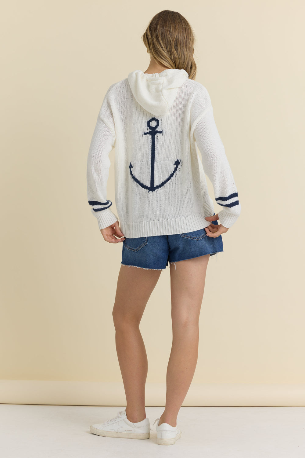 Anchor Knit Hoodie | Vintage Havana