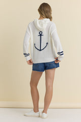 Anchor Knit Hoodie | Vintage Havana