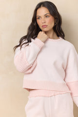 Vintage Fleece Crew with Rib | Vintage Havana Pink Hibiscus