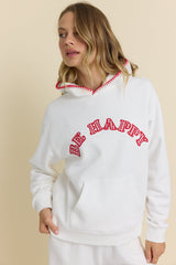 Heavyweight Garment Dye Hoodie with Applique | Vintage Havana