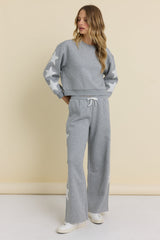 Reverse Terry Crew with Star Applique | Vintage Havana
