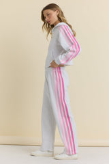 Crop Zip with Twill Tape Stripe | Vintage Havana