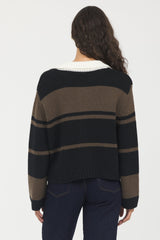 Woodland Stripe Collared Sweater | Vintage Havana Woodland