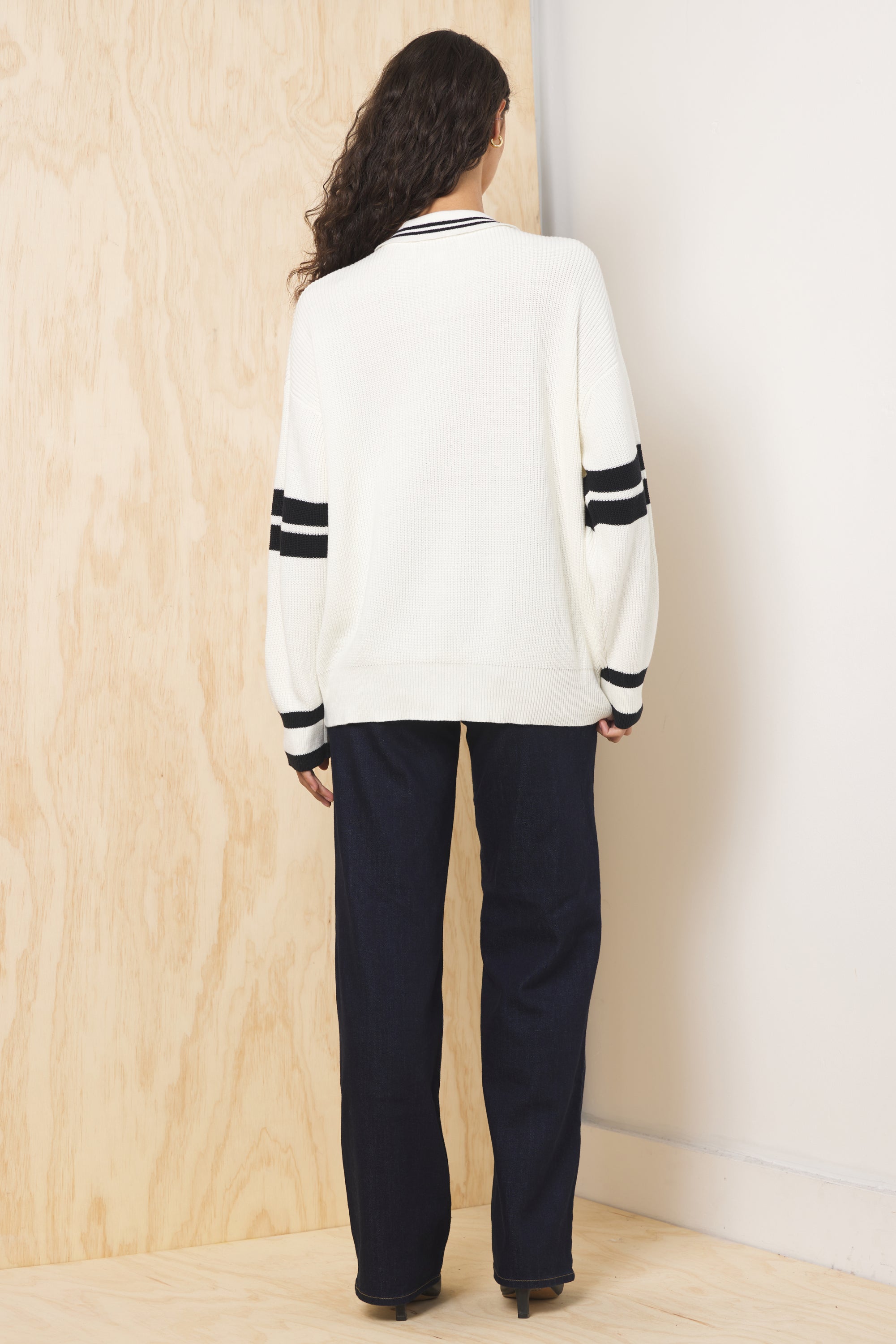 Polo Quarter Zip Sweater | Vintage Havana Ivory