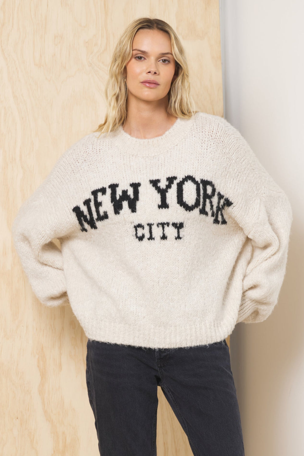 Jacquard Destination Sweater | Vintage Havana Ecru