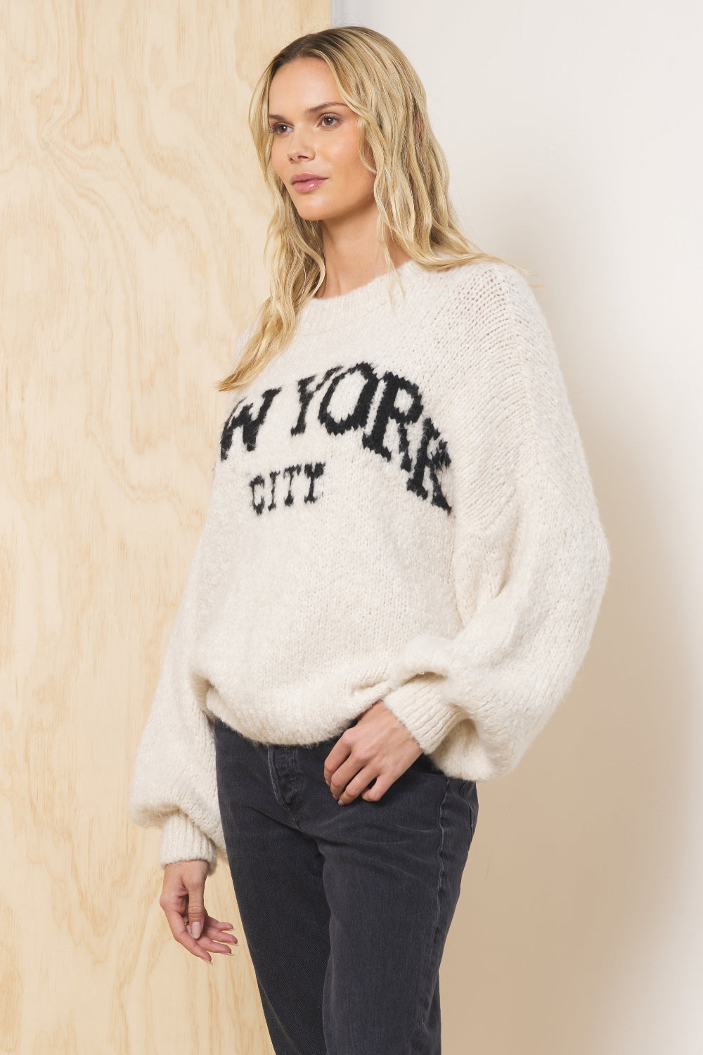 Jacquard Destination Sweater | Vintage Havana Ecru