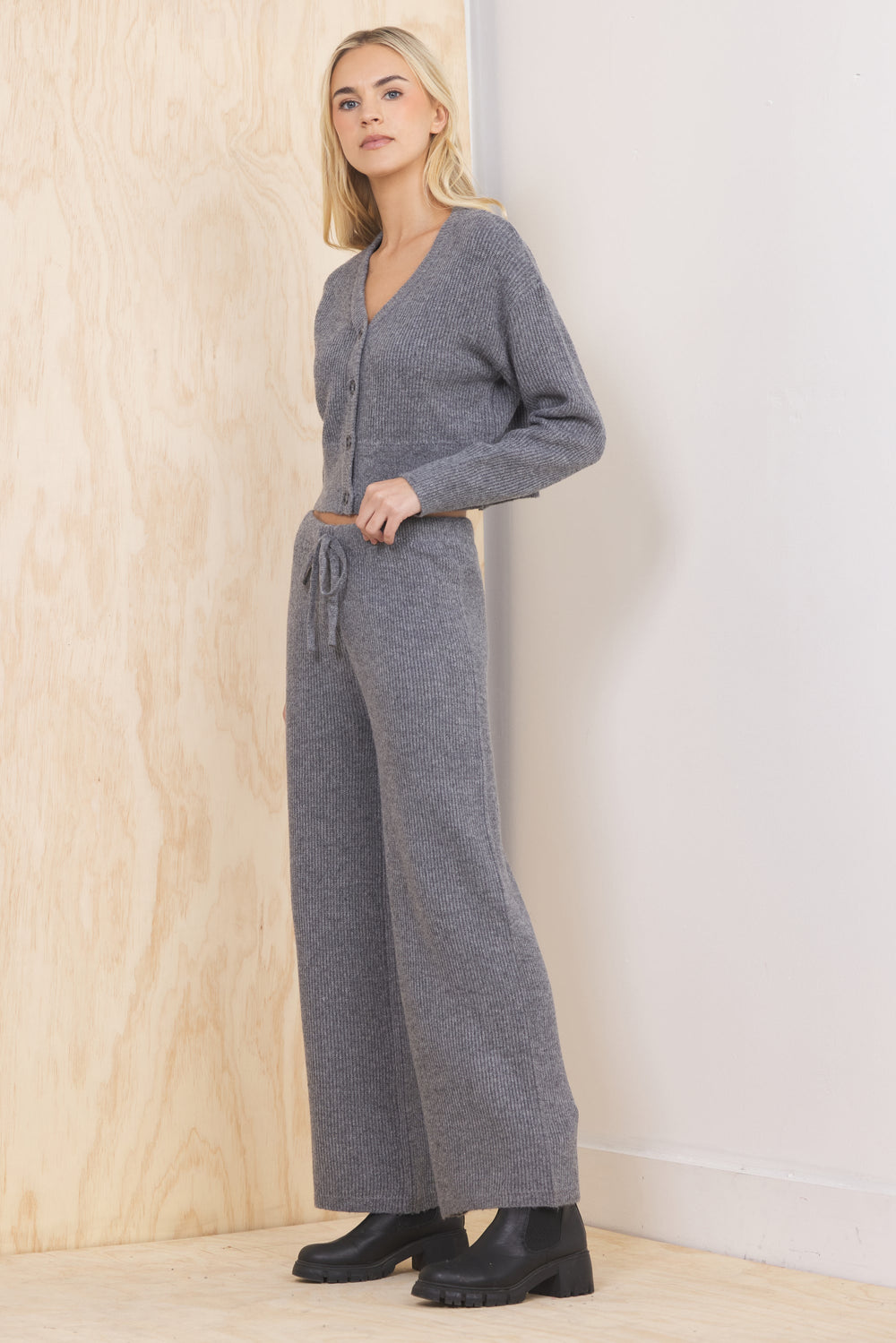 Sweater Terry Cardigan | Vintage Havana Heather Grey