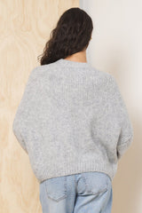 Jacquard Destination Sweater | Vintage Havana Light Grey w/ Pink