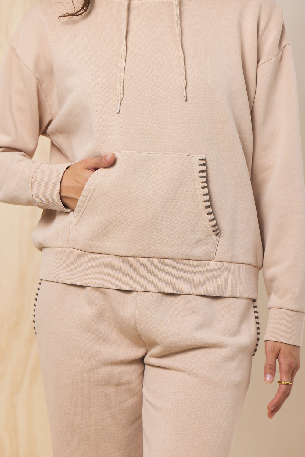 Garment Dye Hoodie | Vintage Havana Winter Sand