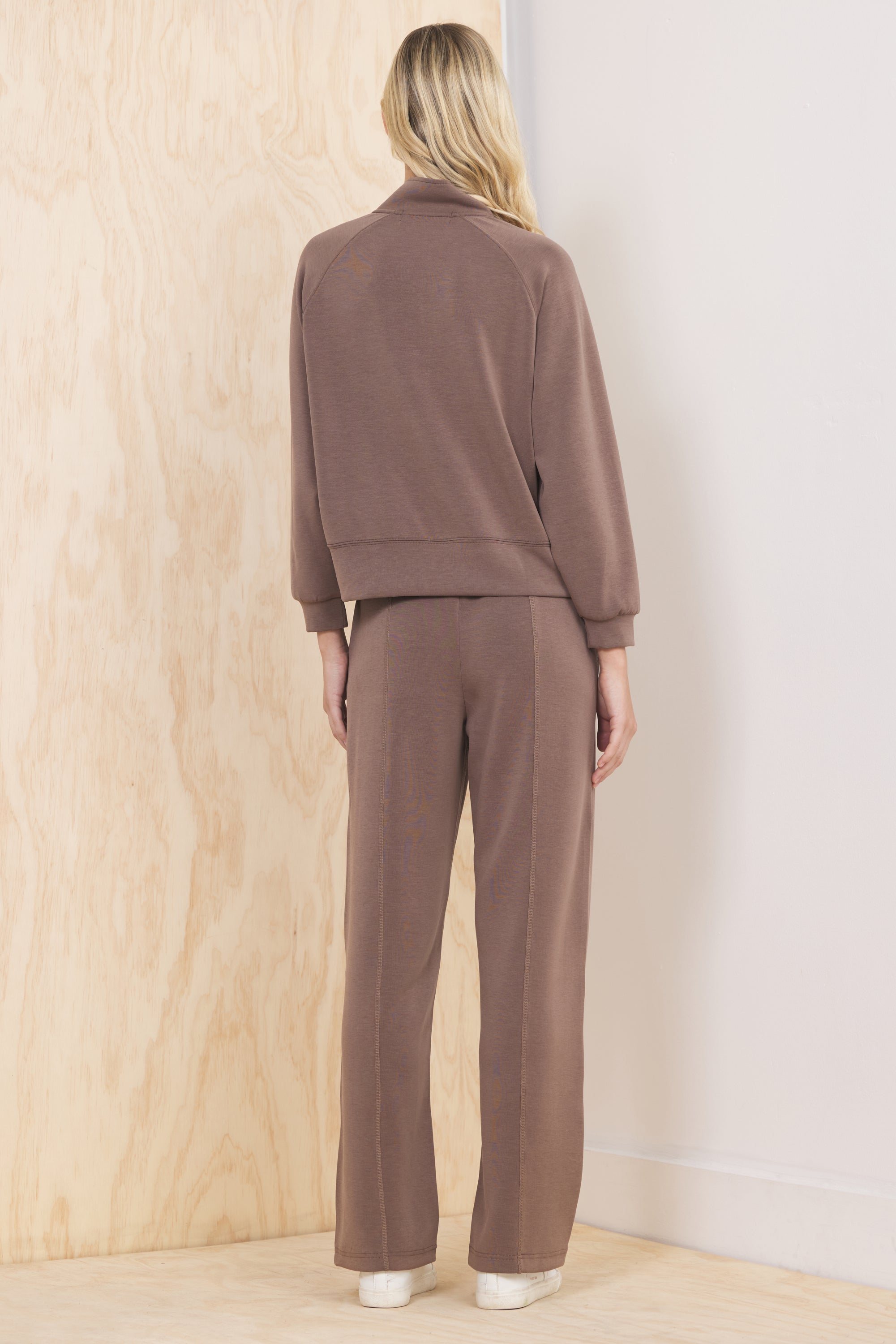 Luxe Cloud Henley Pullover | Vintage Havana Java