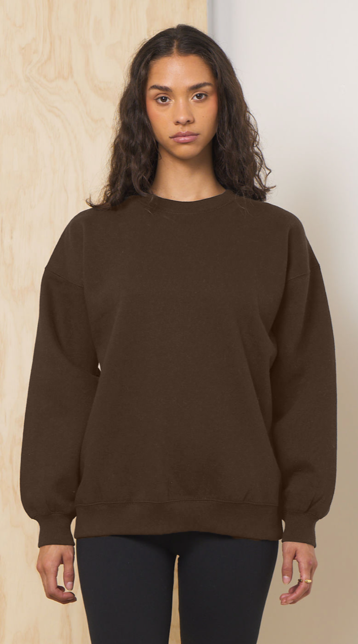 Chocolate Proweave Crewneck | Vintage Havana Chocolate