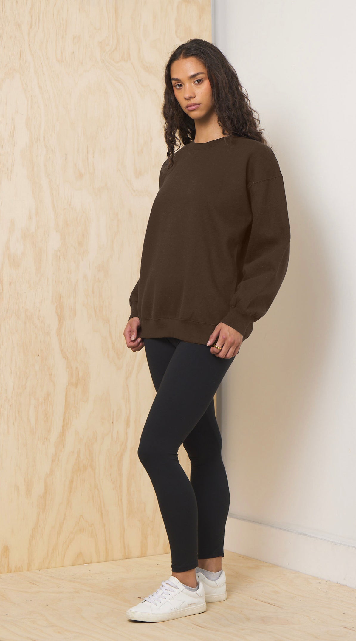 Chocolate Proweave Crewneck | Vintage Havana Chocolate
