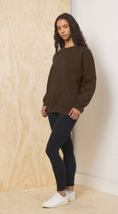 Chocolate Proweave Crewneck | Vintage Havana Chocolate