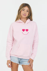 Pink ‘It’s All Love’ Hoodie | Vintage Havana Pink