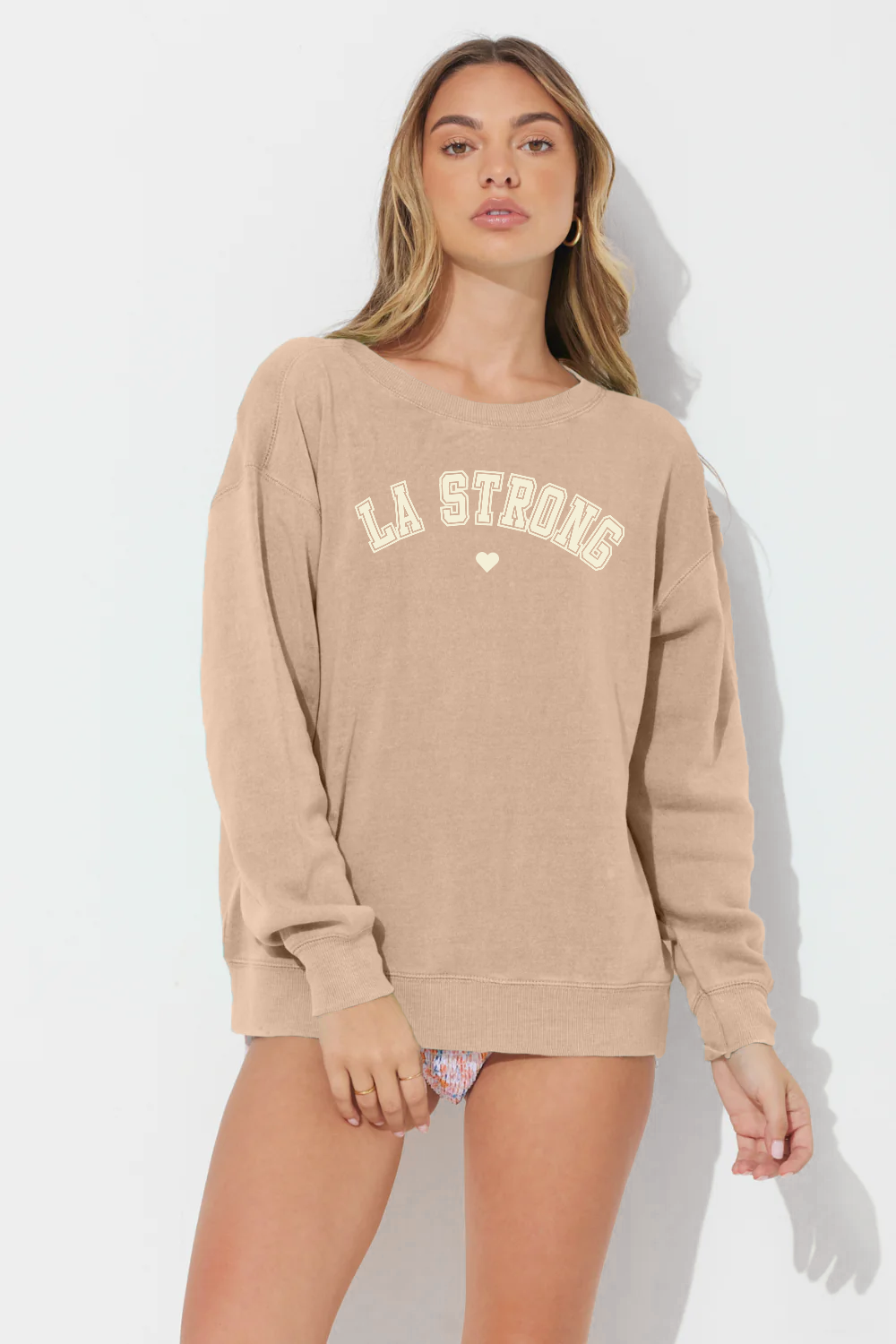 LA Strong Sweatshirt | Vintage Havana Cappuccino