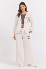 Suede Terry Zip Up | Vintage Havana Coconut