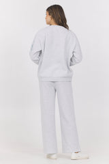 Embroidered Garment Dye Crew | Vintage Havana Spring Grey Blue