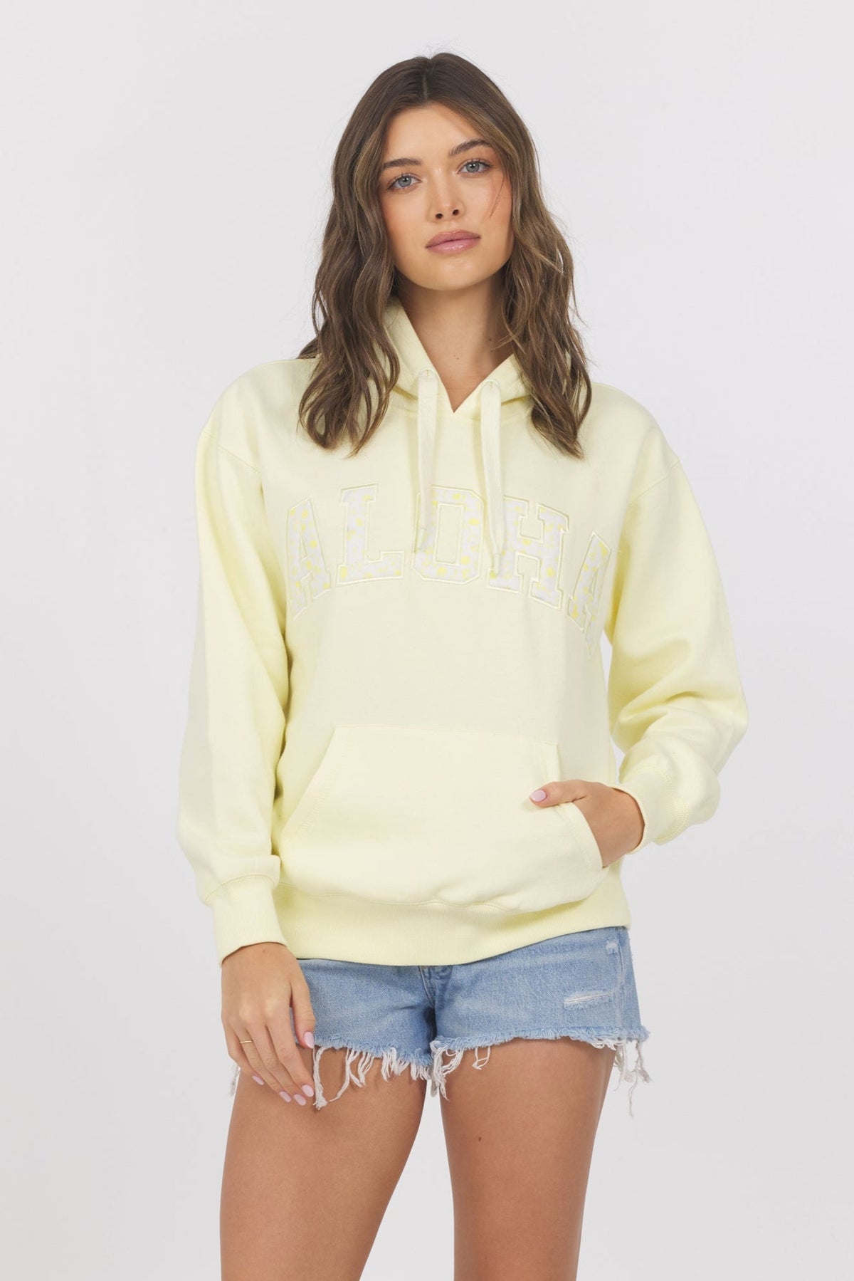 Proweave Hoodie Ditsy Print | Vintage Havana Sunshine Aloha