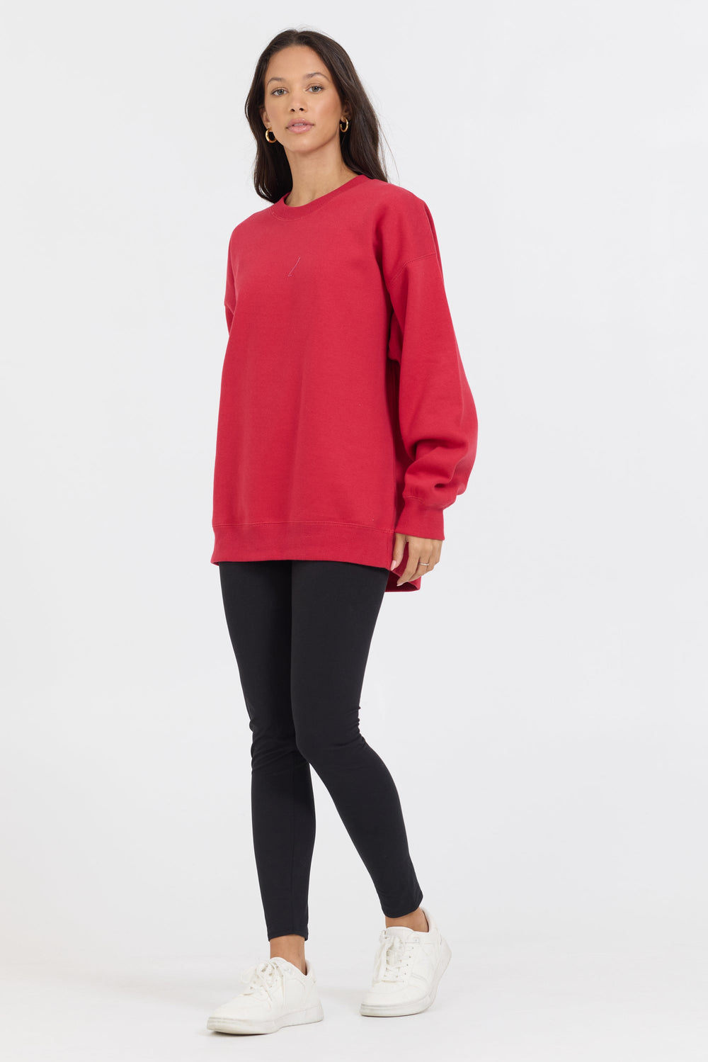 Red Proweave Crewneck | Vintage Havana Red