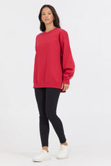 Red Proweave Crewneck | Vintage Havana Red