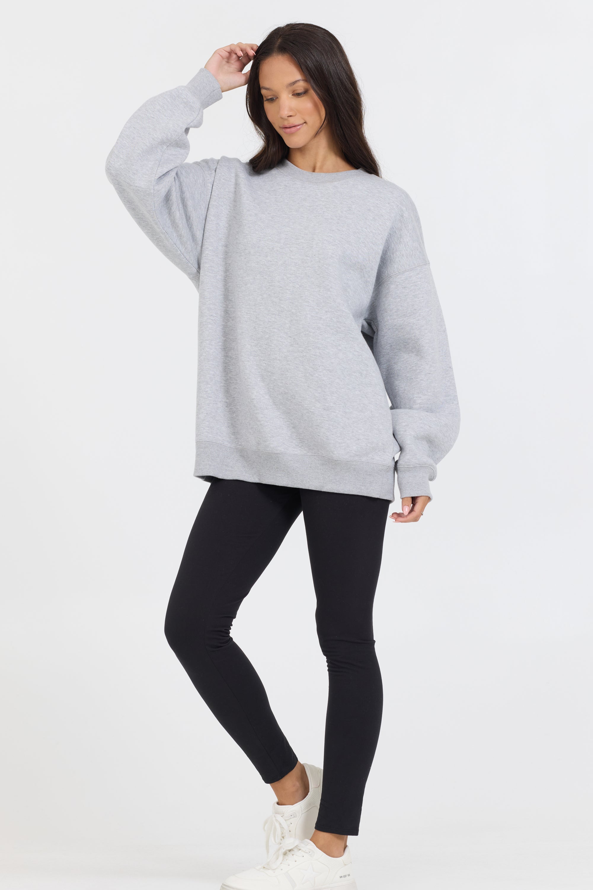 Heather Grey Proweave Crewneck Sweatshirt | Vintage Havana Heather Grey