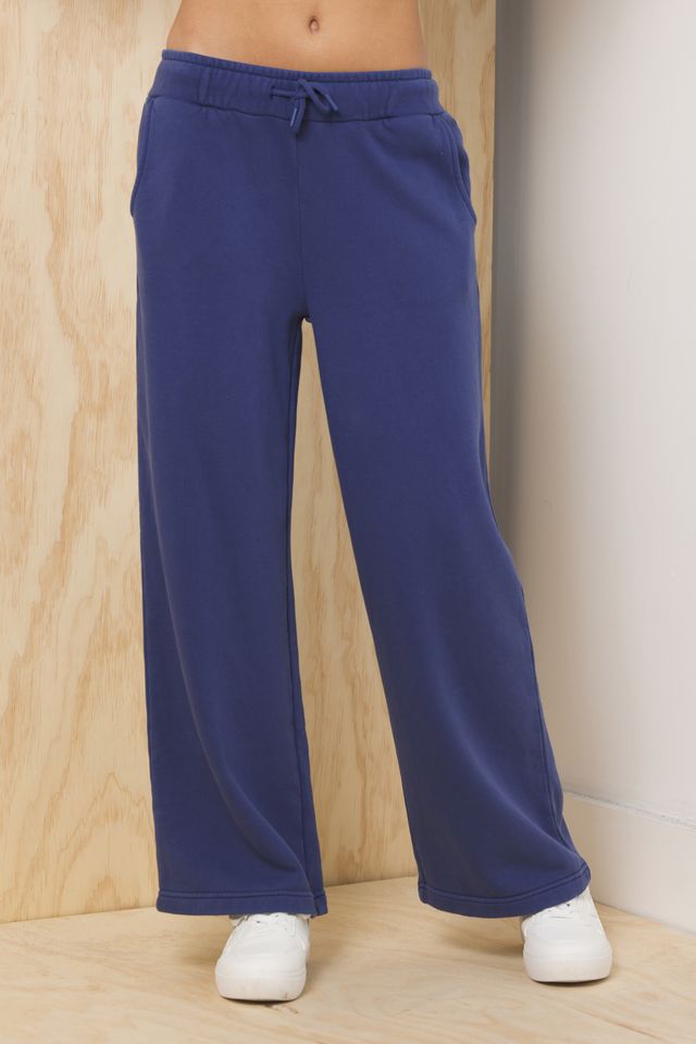 Garment Dye Wide Leg Pant | Vintage Havana Deep Denim
