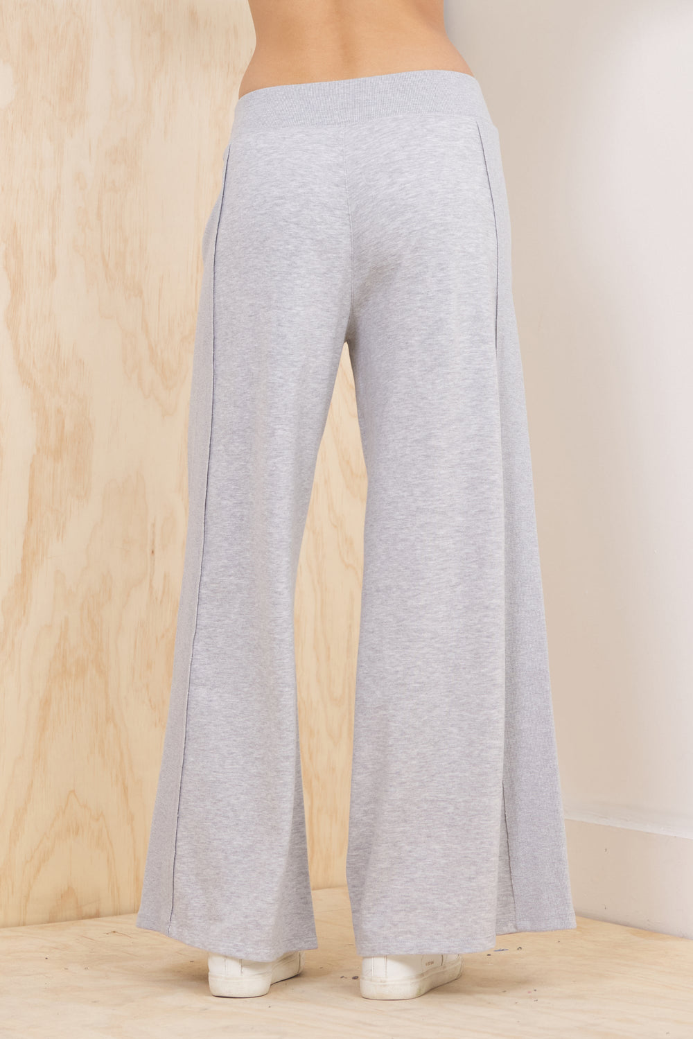 Jersey Seamed Flared Pant | Vintage Havana Heather Grey