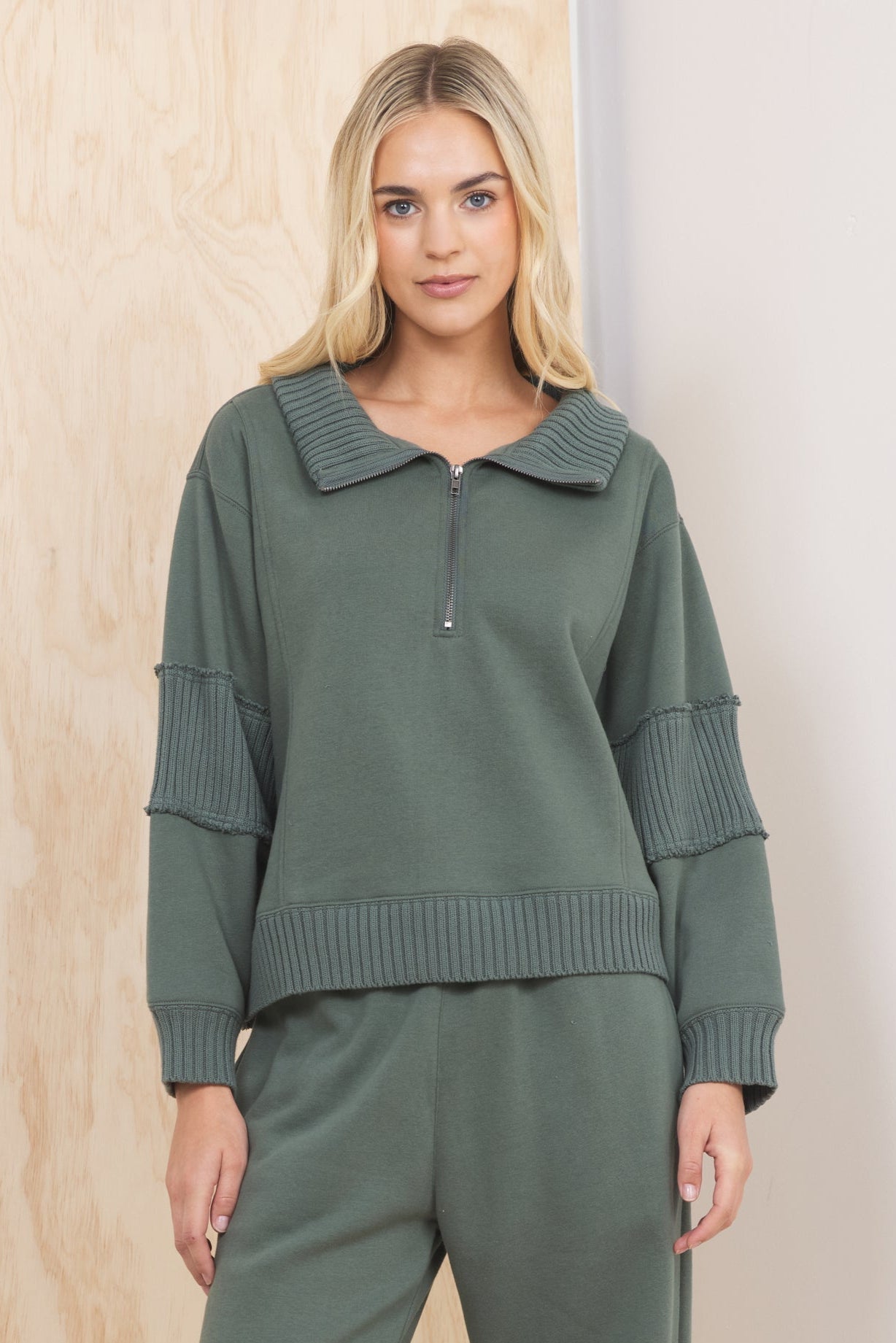 Olive Fleece 2-Piece Set | Vintage Havana