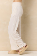 Crinkle Knit Wide Leg Pants | Vintage Havana