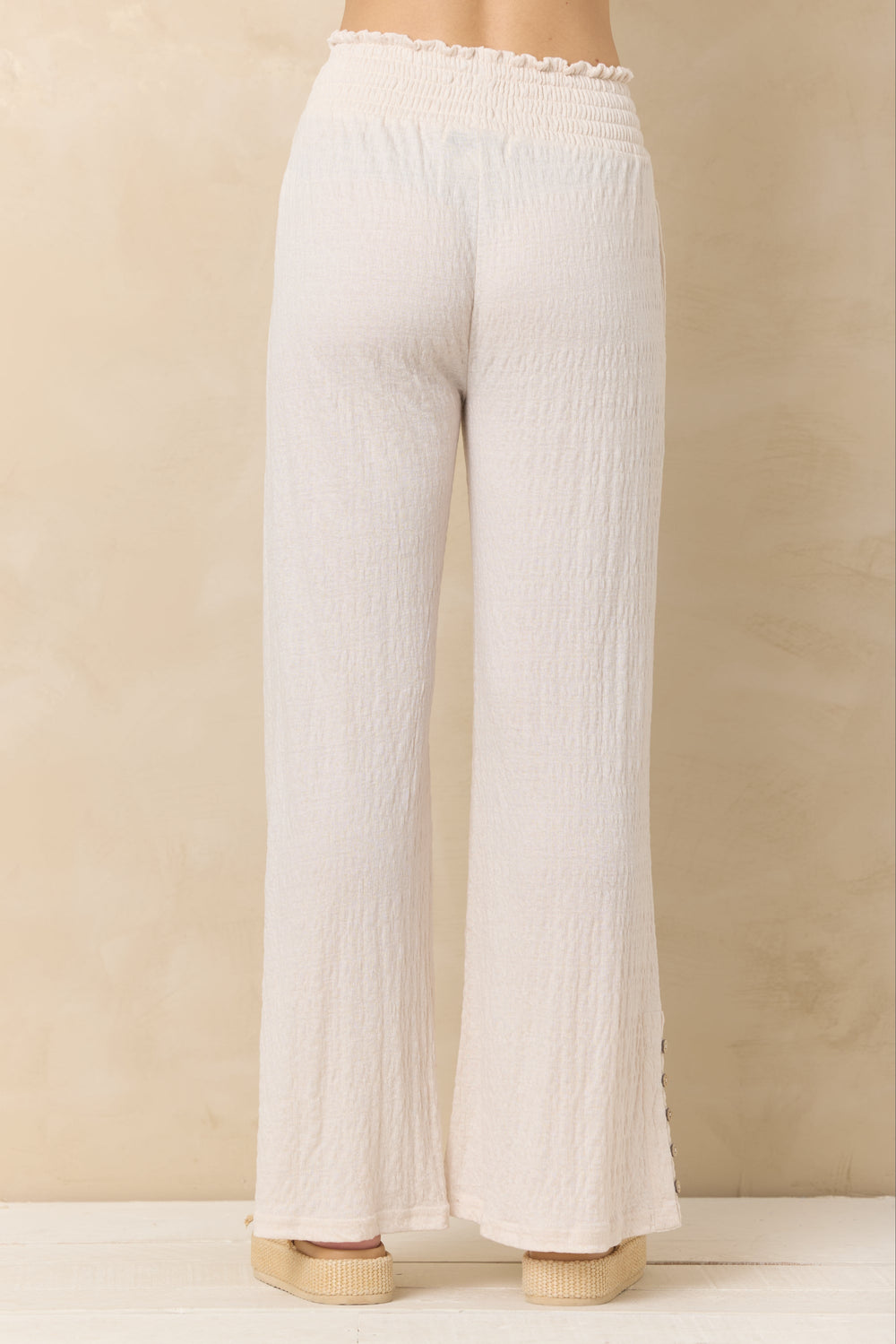 Crinkle Knit Wide Leg Pants | Vintage Havana