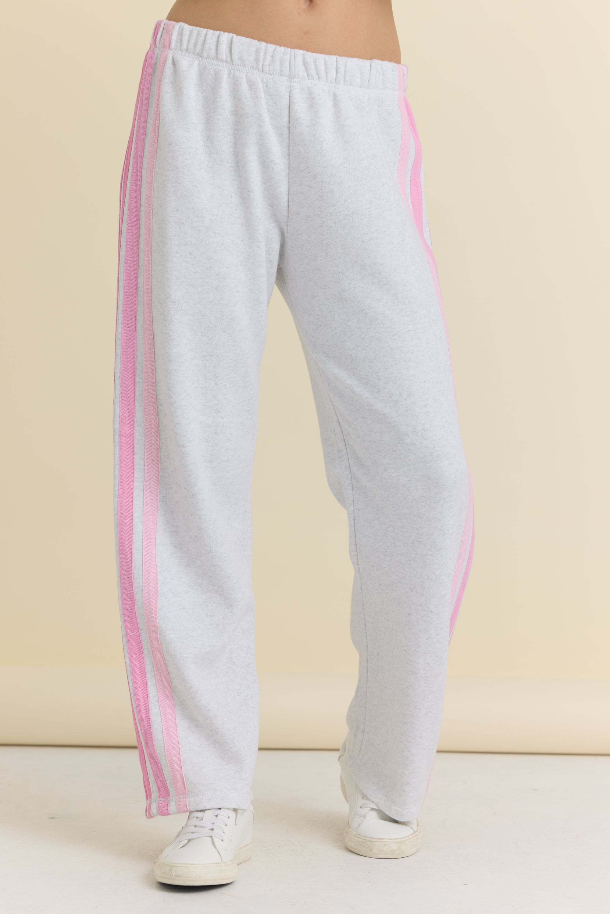 Wide Leg Pant with Twill Tape Stripe | Vintage Havana