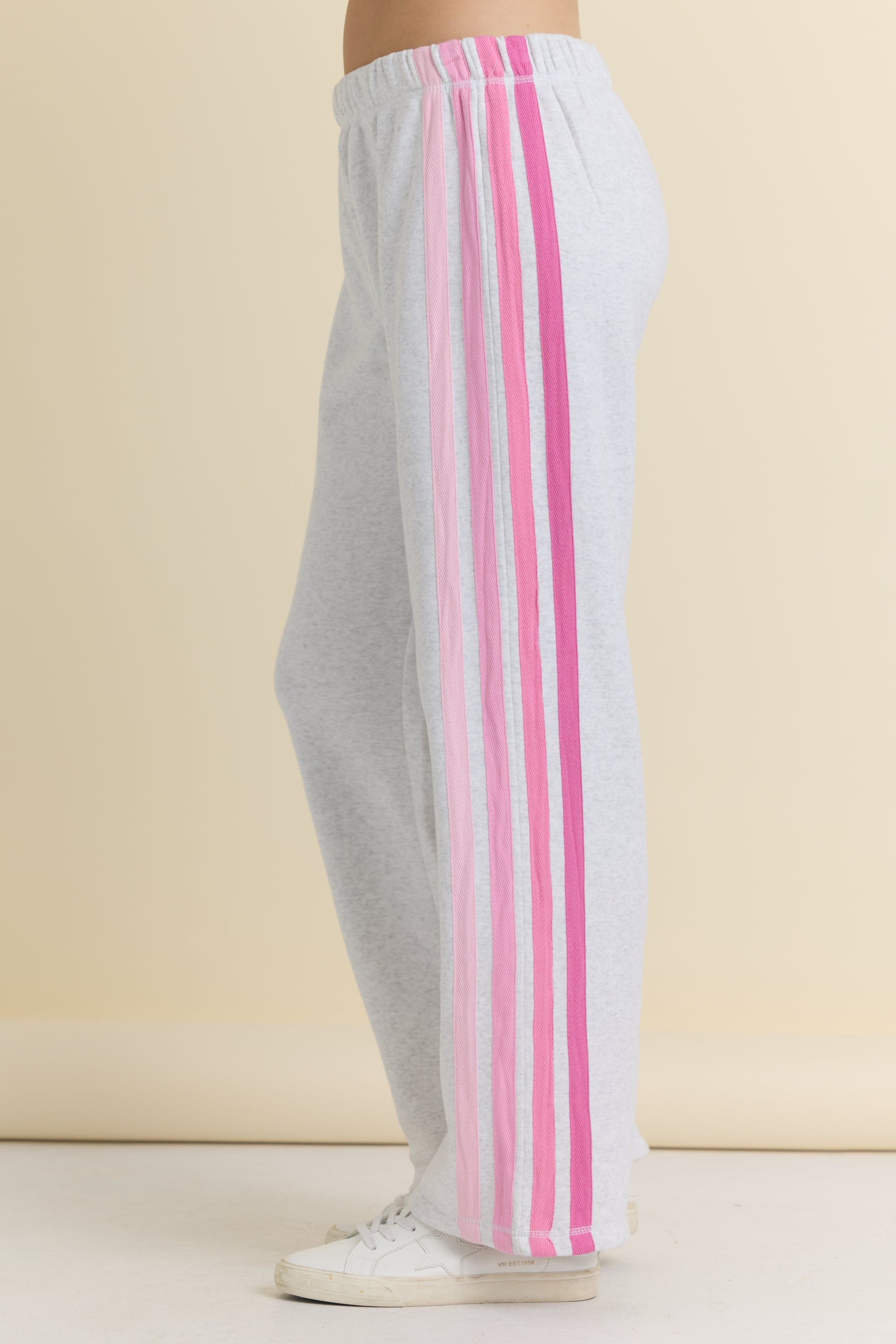 Wide Leg Pant with Twill Tape Stripe | Vintage Havana