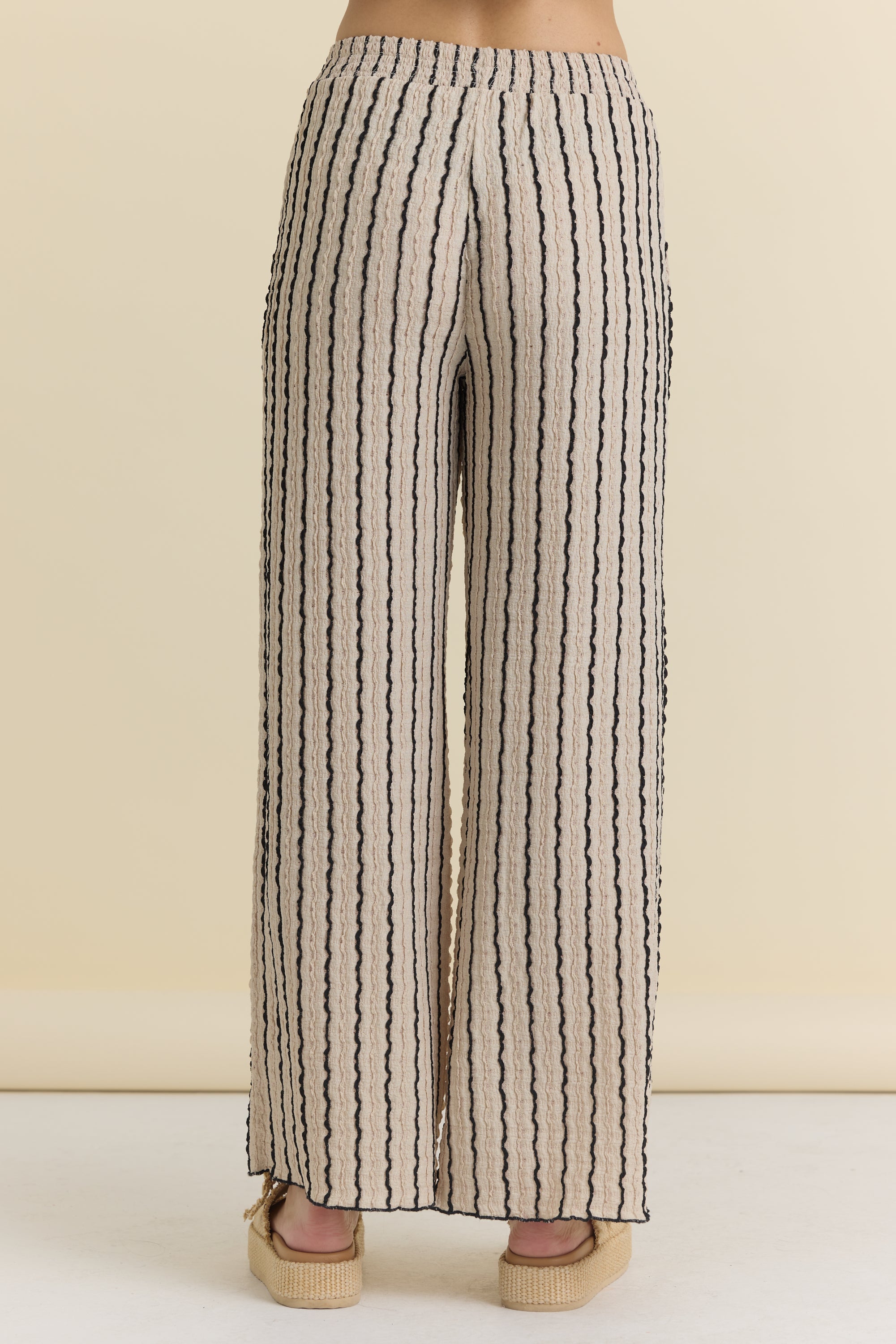 Novelty Knit Wide Leg Pants | Vintage Havana