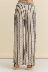 Novelty Knit Wide Leg Pants | Vintage Havana