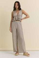 Novelty Knit Wide Leg Pants | Vintage Havana