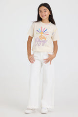 Kids Pintuck Wide Leg Pant | Vintage Havana