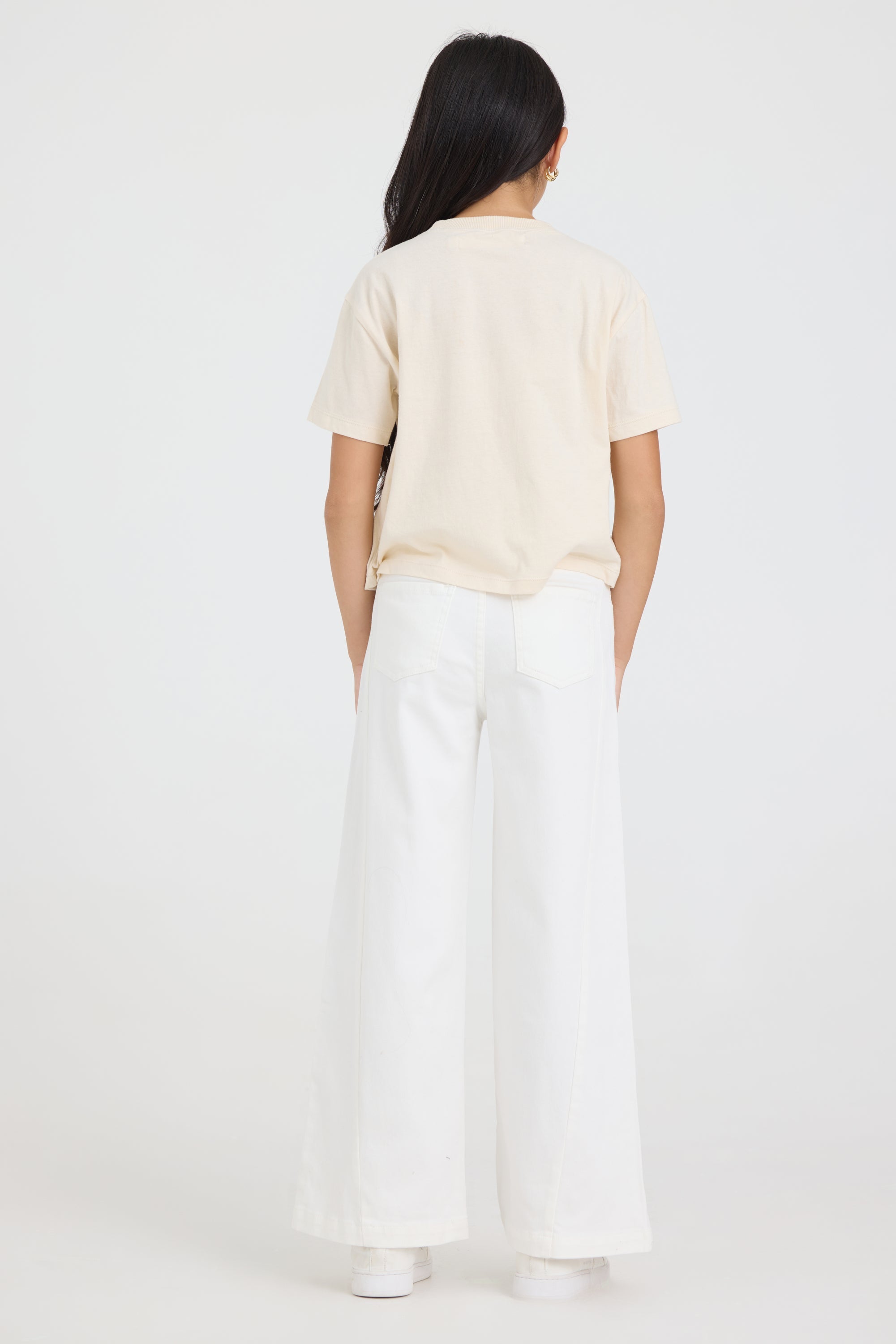 Kids Pintuck Wide Leg Pant | Vintage Havana