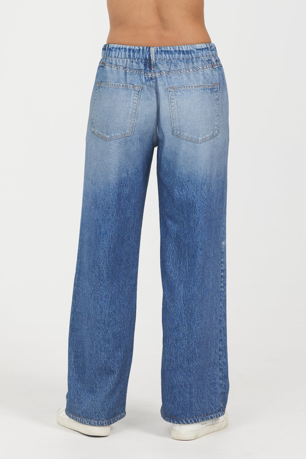 Denim Fleece Wide Leg Pant | Vintage Havana Medium Denim