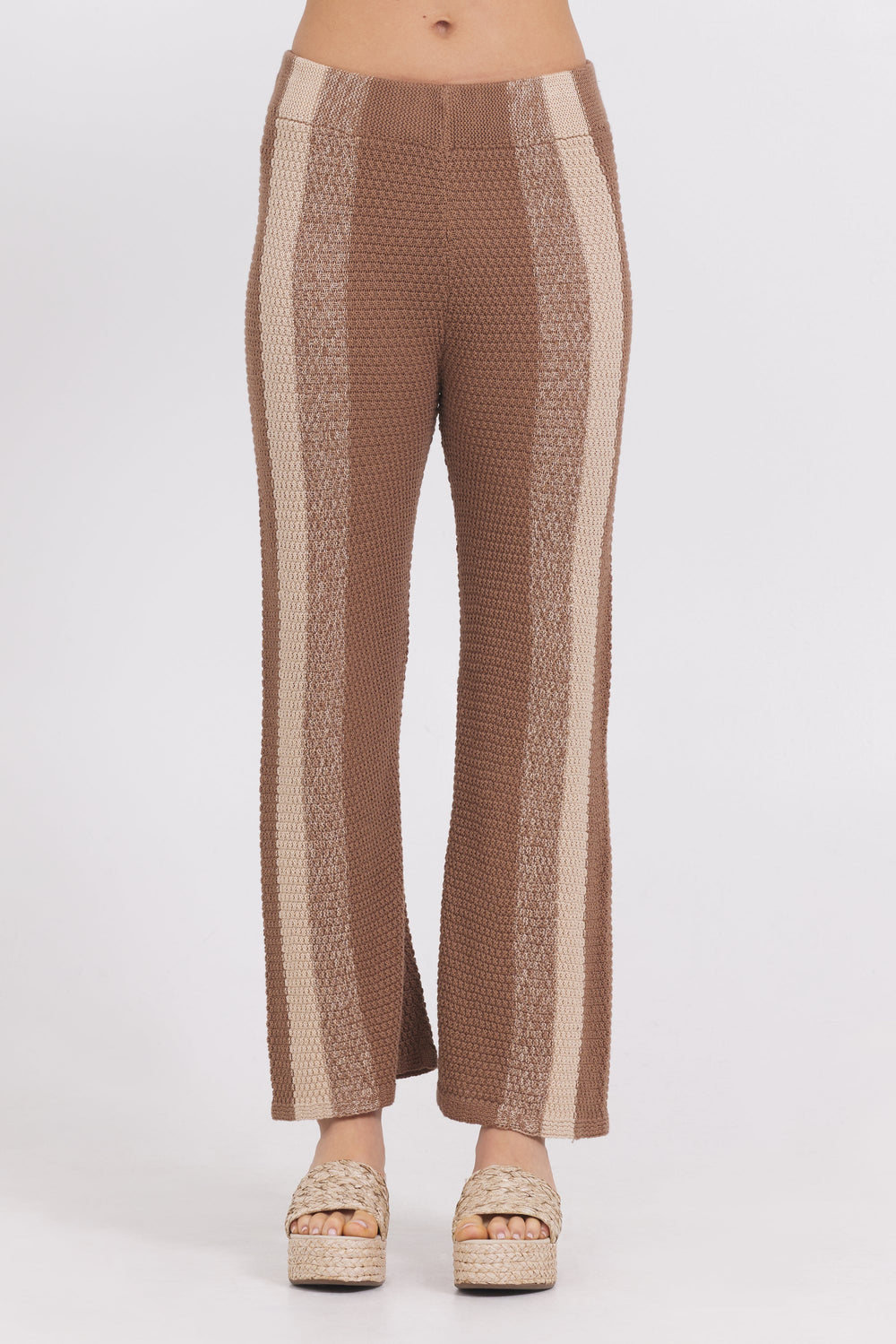 Striped Sweater Pants | Vintage Havana Mocha Latte Stripe