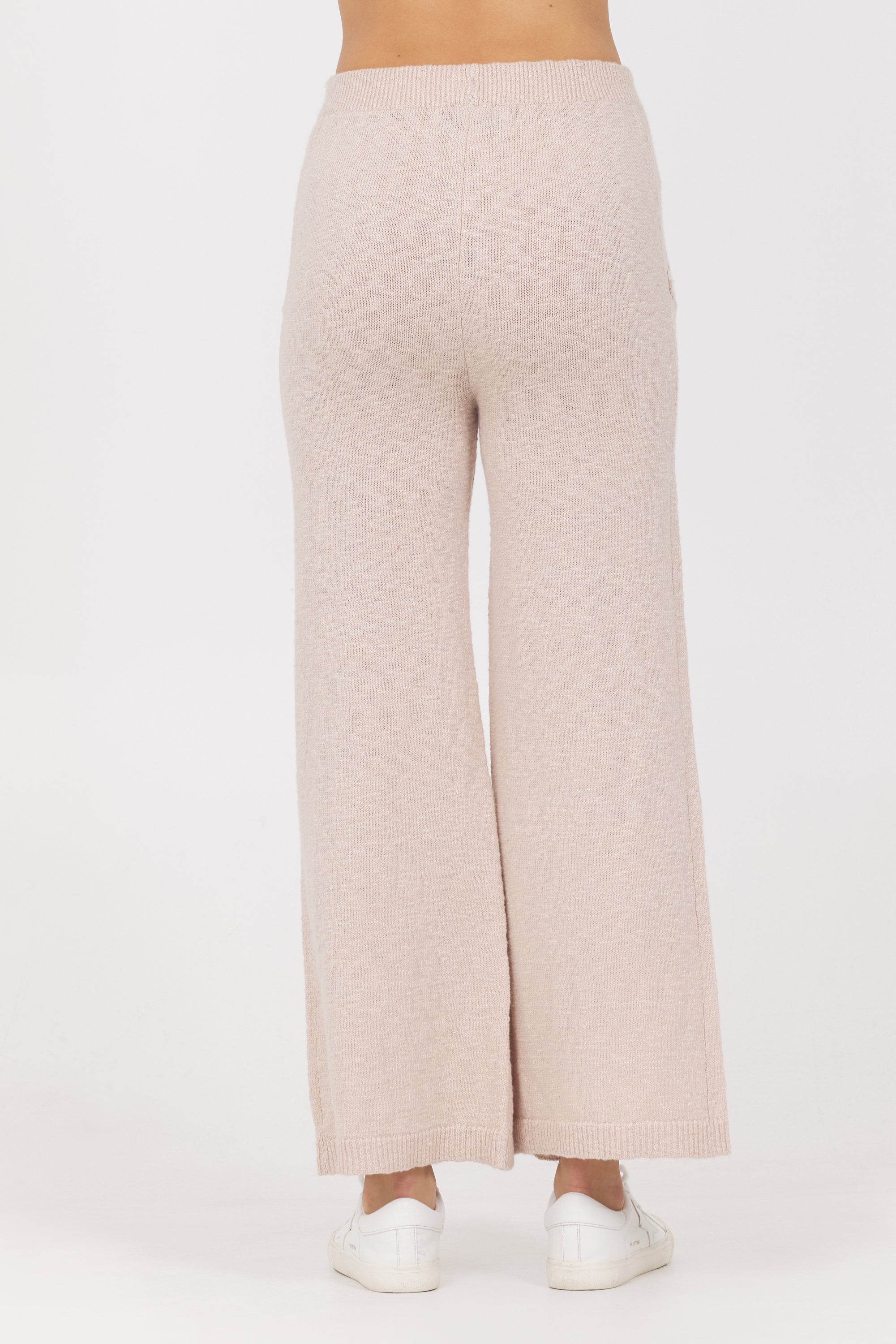 Knit Pants w/ Whipstitch | Vintage Havana Summer Sand with White