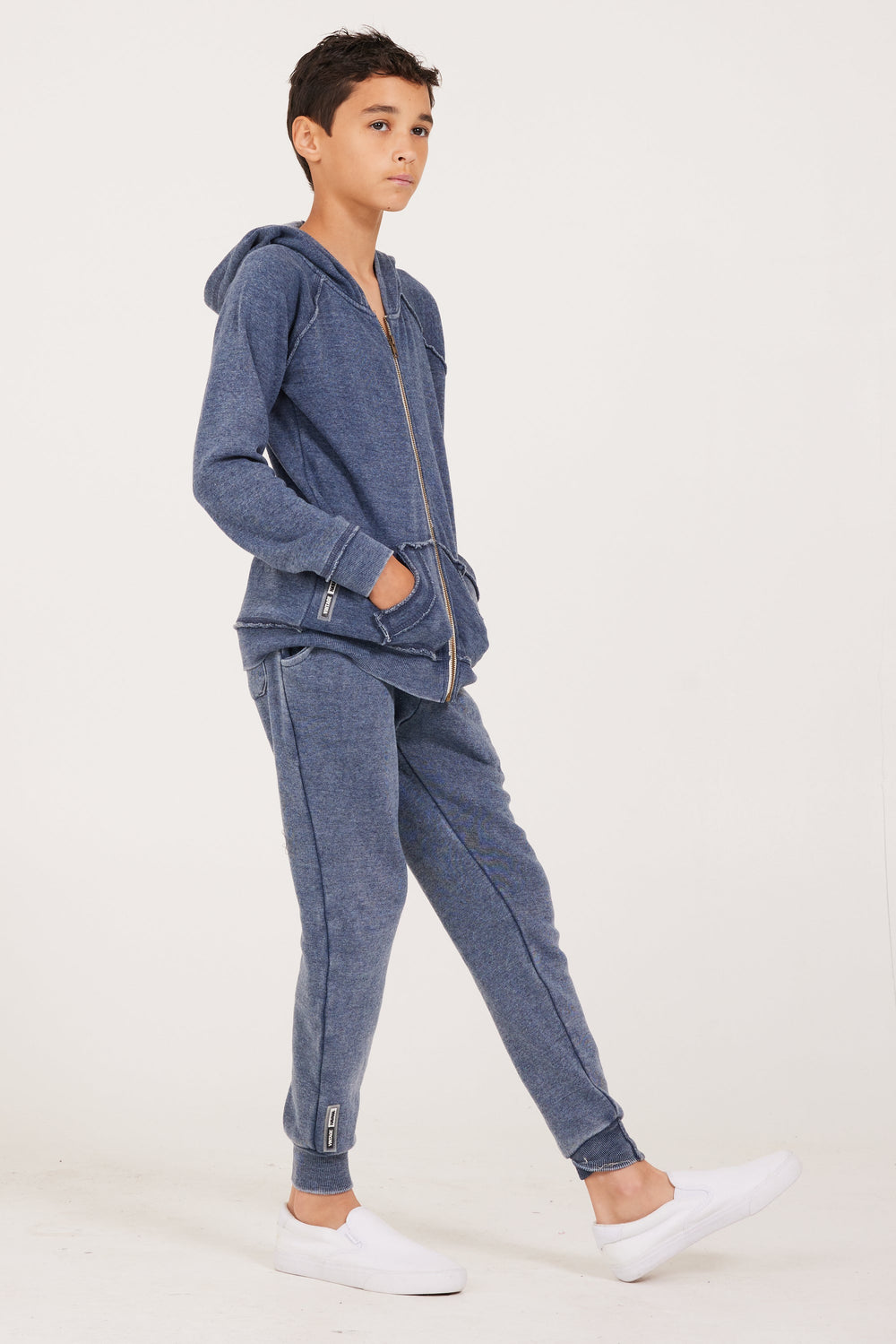 Unisex Cuff Bottom Sweatpants | Vintage Havana Deep Navy