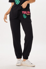 Black Tulum Jet Setter Surf Wash Jogger | Vintage Havana Black