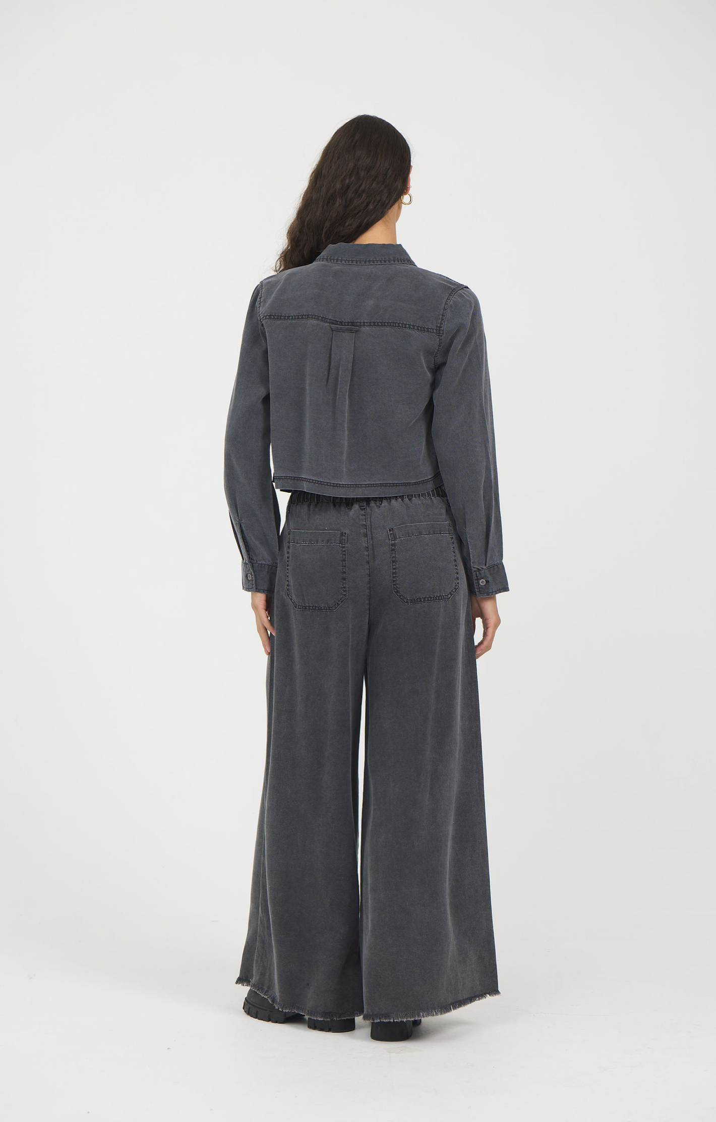 Tencel Button Down | Vintage Havana Charcoal