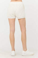 White Open Crochet Shorts | Vintage Havana White