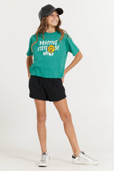 Black Ribbed Athletic Shorts | Vintage Havana Black