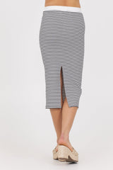 Striped Knit Skirt | Vintage Havana Ivory/Black