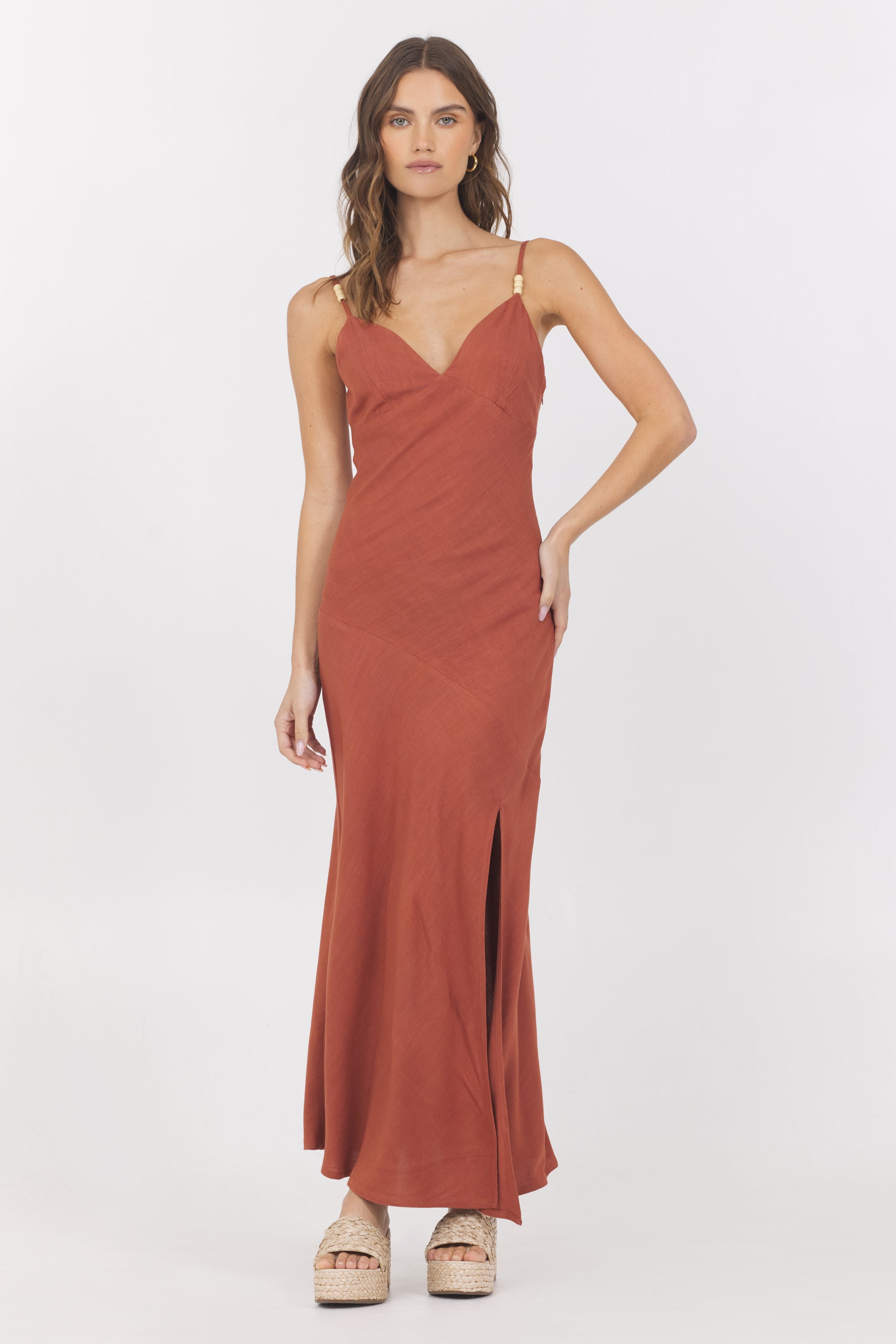 Linen Maxi Dress | Vintage Havana Amber