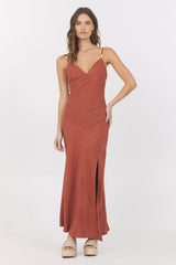 Linen Maxi Dress | Vintage Havana Amber