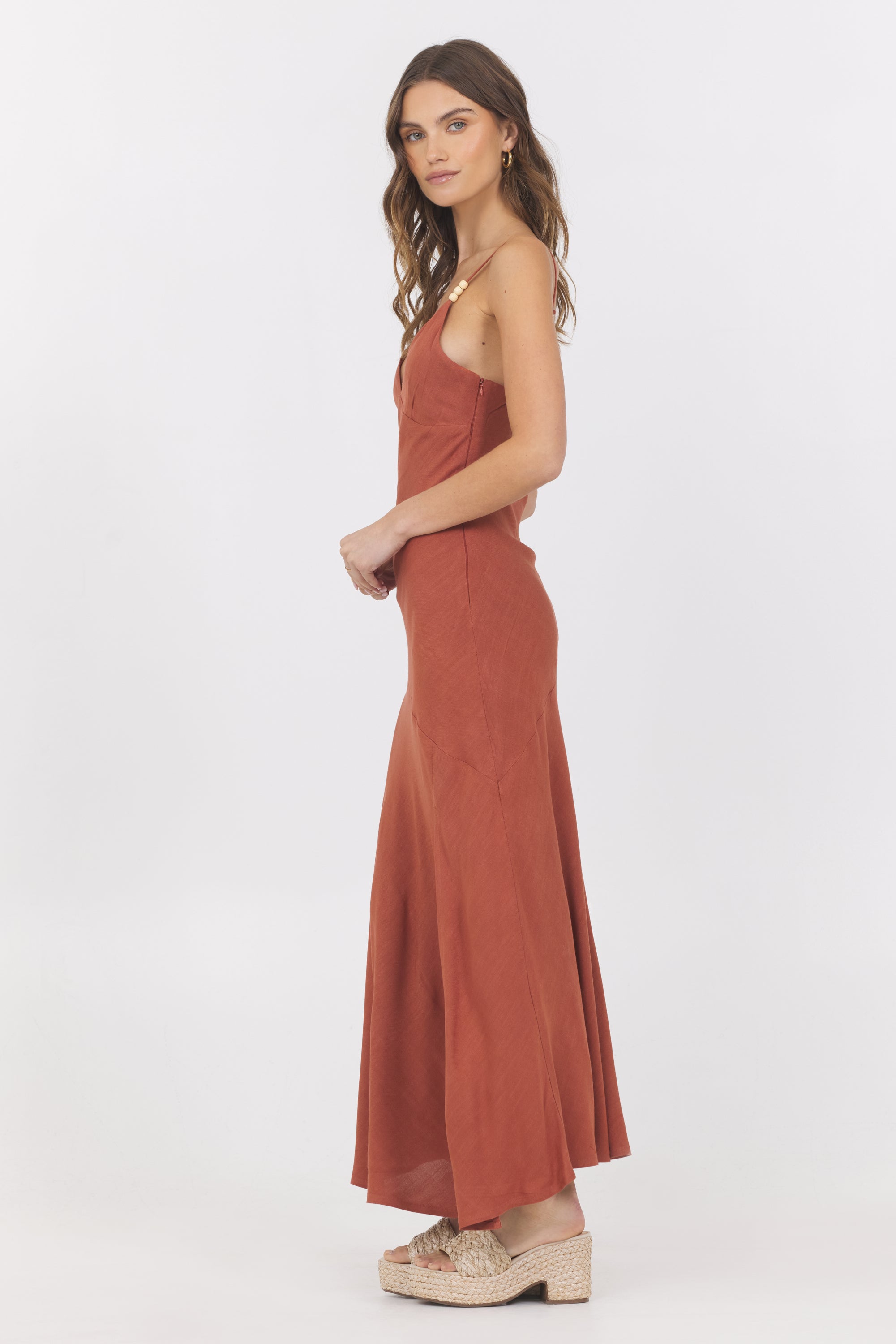 Linen Maxi Dress | Vintage Havana Amber