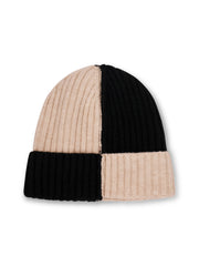 SEAM PATTERN BEANIE - BLACK | Vintage Havana Black